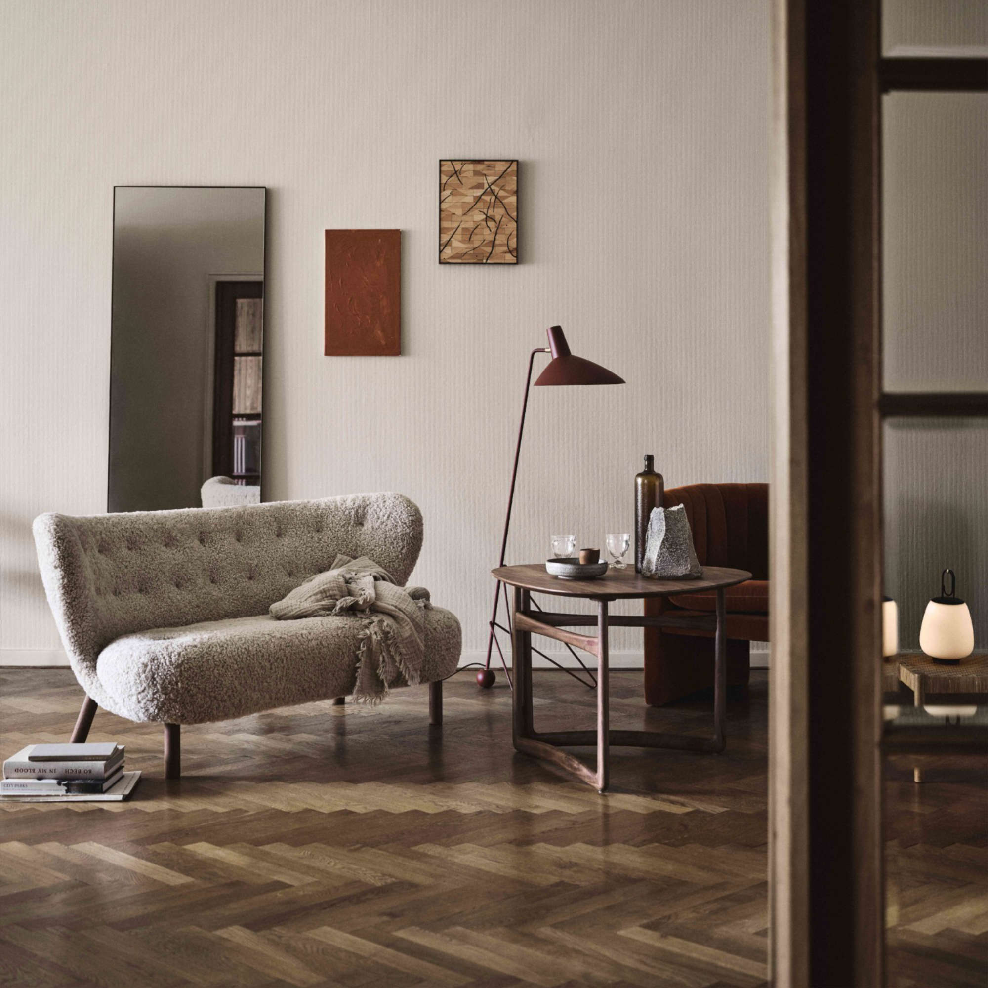 Drop Leaf HM5 Side Table - Walnut-3