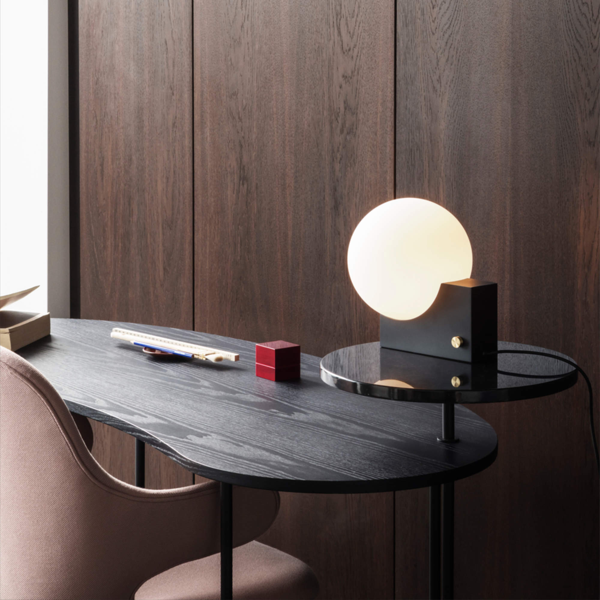 Palette JH9 Console - Black Ash/ Nero Marquina-3