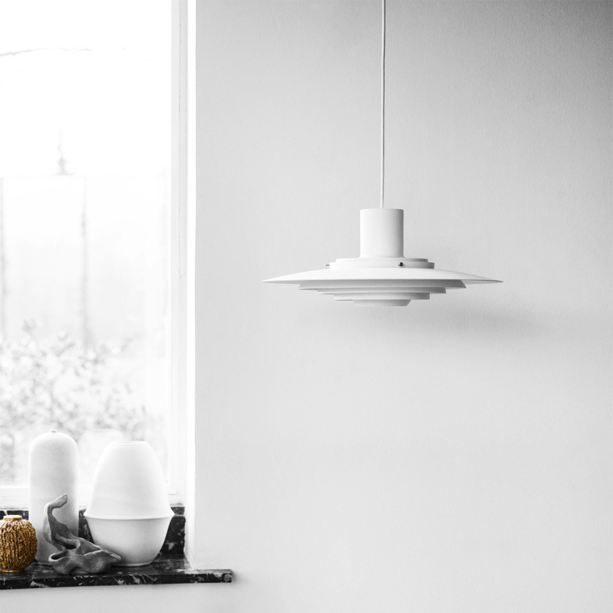 P376 KF1 Pendant Lamp - Matt White