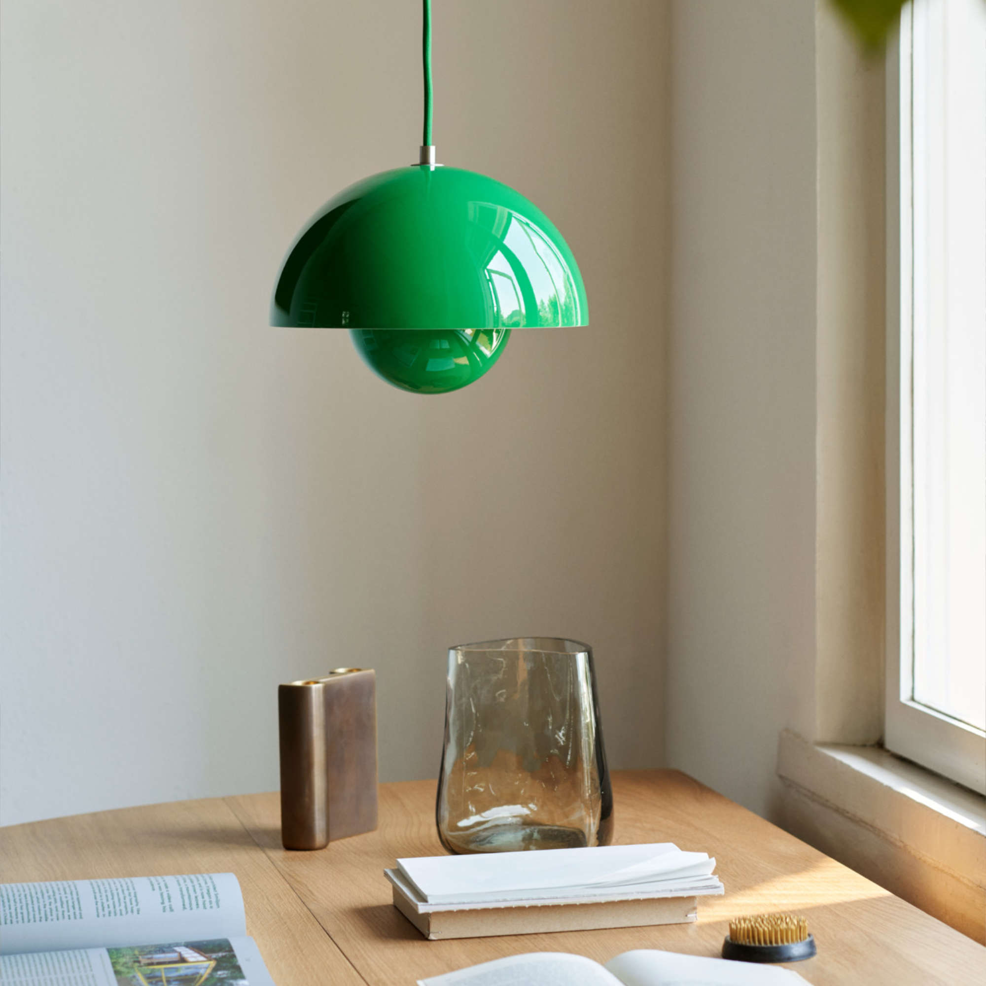 Flowerpot VP1 Pendant Lamp - Signal Green