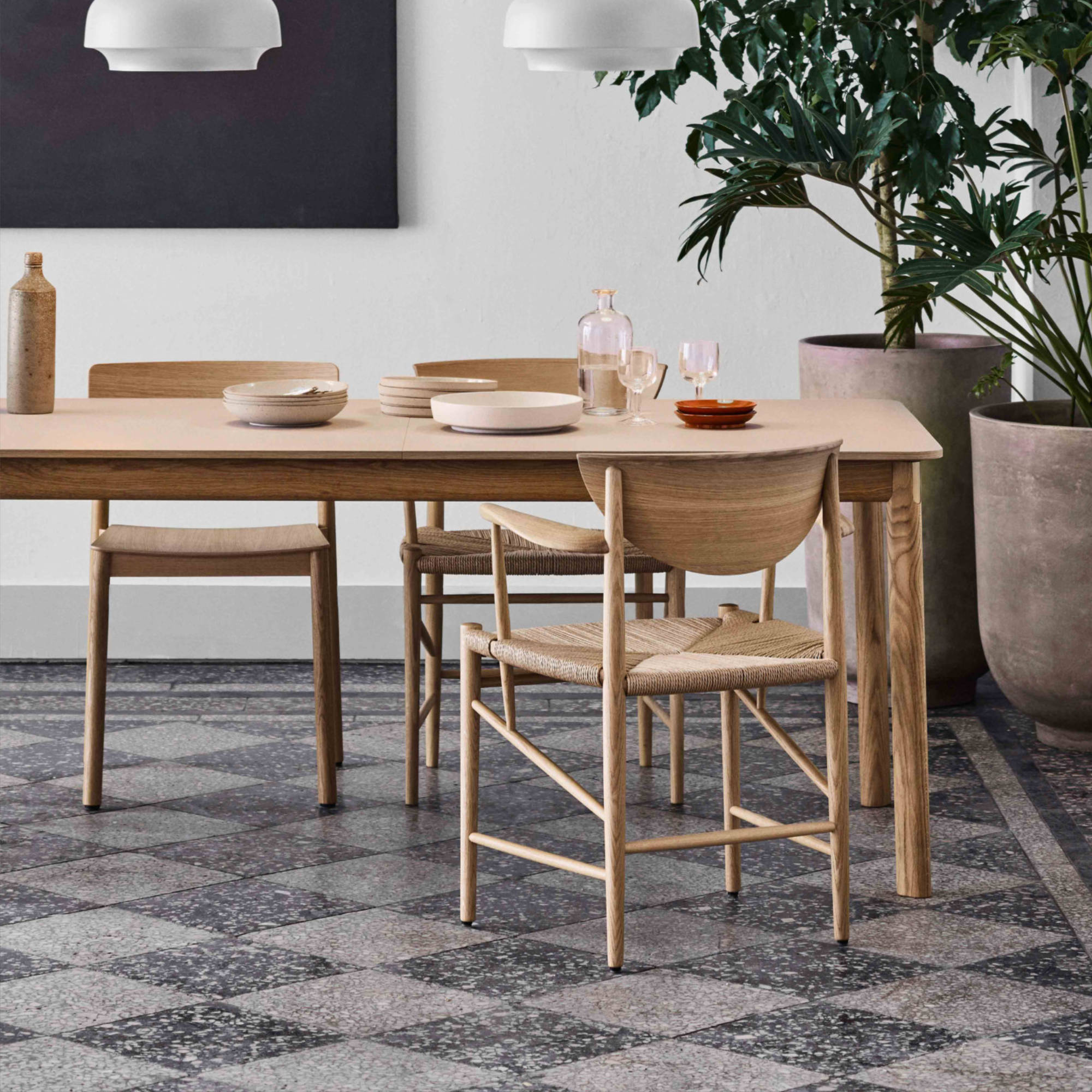 Drawn HM4 Dining Chair - Oiled Oak/Natural Paper Cord-3