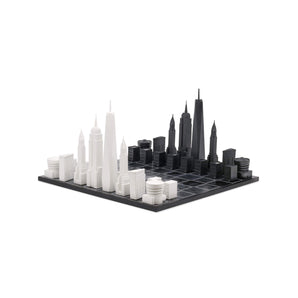 مجموعة شطرنج نيويورك - لوحة أكريليك/خريطة
