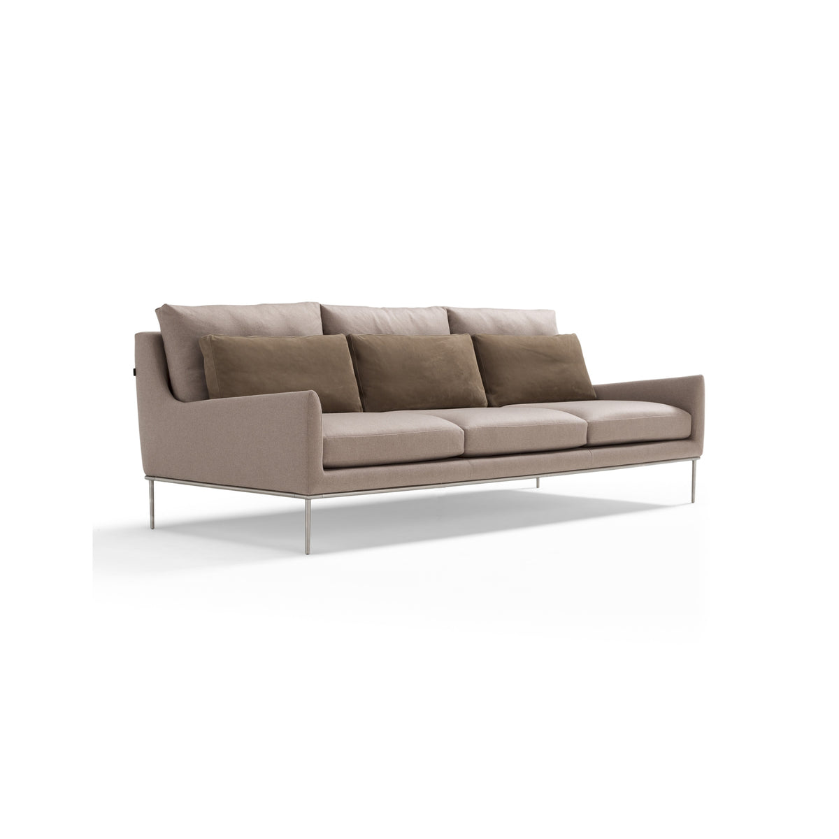 Alice Sofa – 244x88 / Metal (Satinato) / Fabric (St.Moritz 010)-1