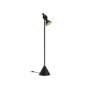 Alouette 1 Bird Floor Lamp - Black/Brass
