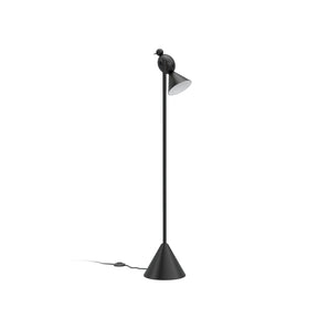 Alouette 1 Bird Floor Lamp - Black/White