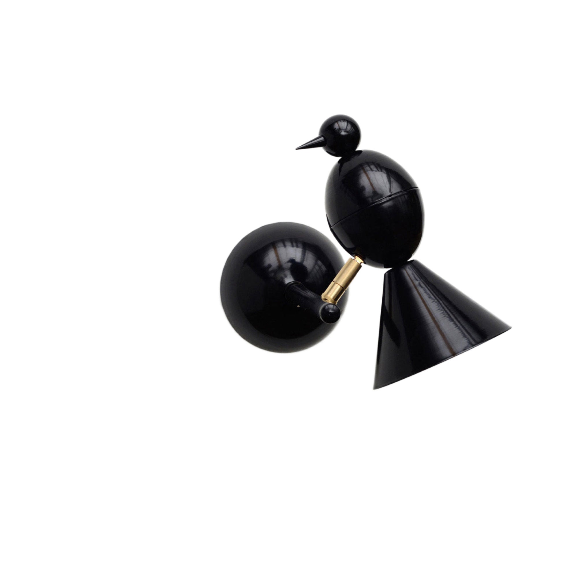 Alouette 1 Bird Wall Lamp - Black/White