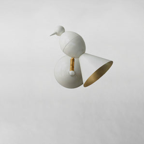Alouette 1 Bird Wall Lamp - أبيض/نحاسي