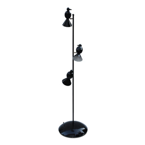 Alouette 3 Birds Floor Lamp - Black/White