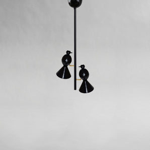 مصباح سقف Alouette I 2 Birds - أسود/أبيض