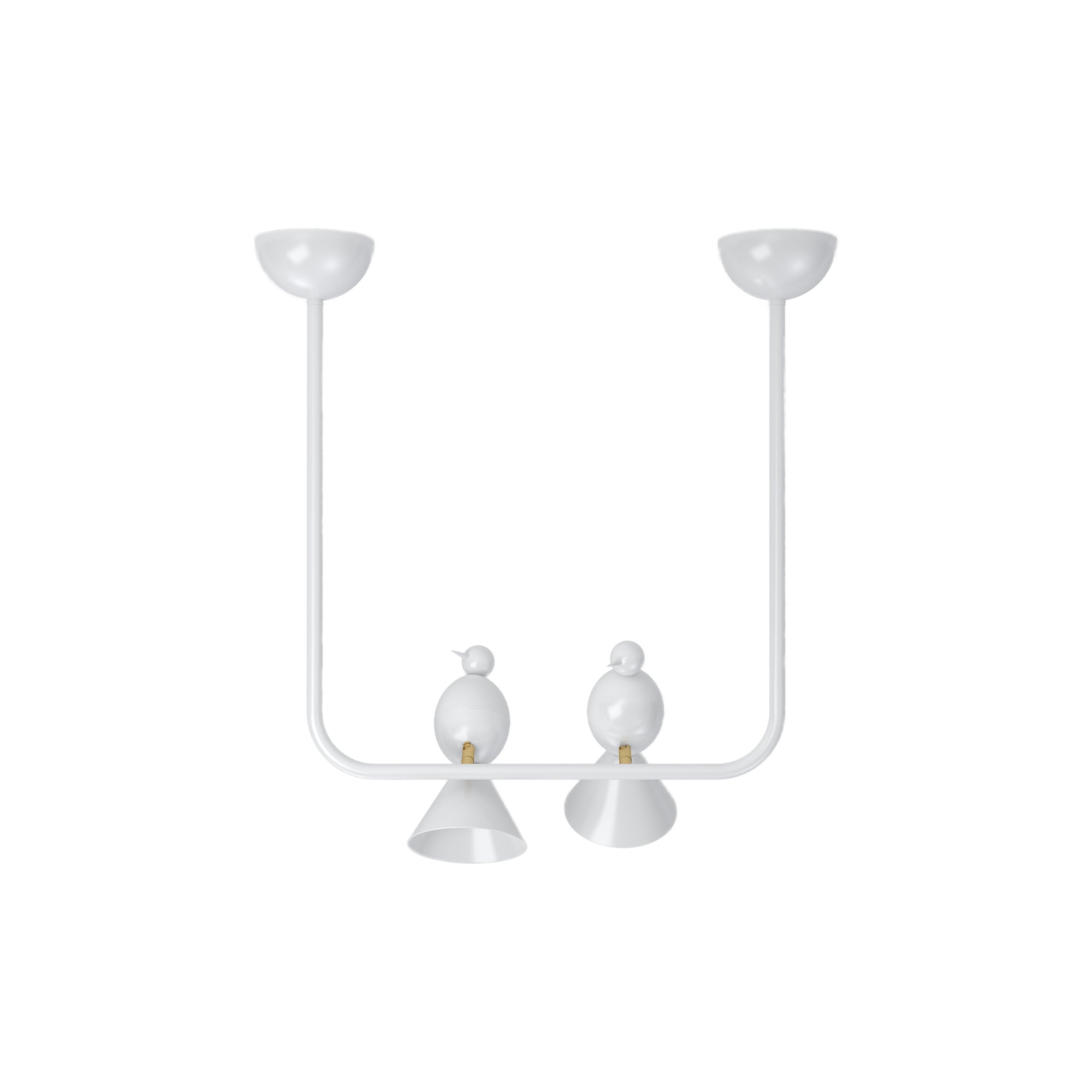 Alouette U 2 Birds Ceiling Light - White