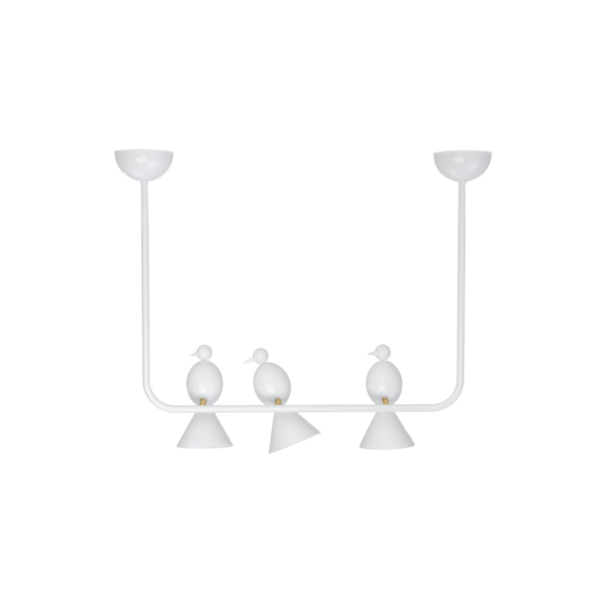 Alouette U 3 Birds Ceiling Light - White