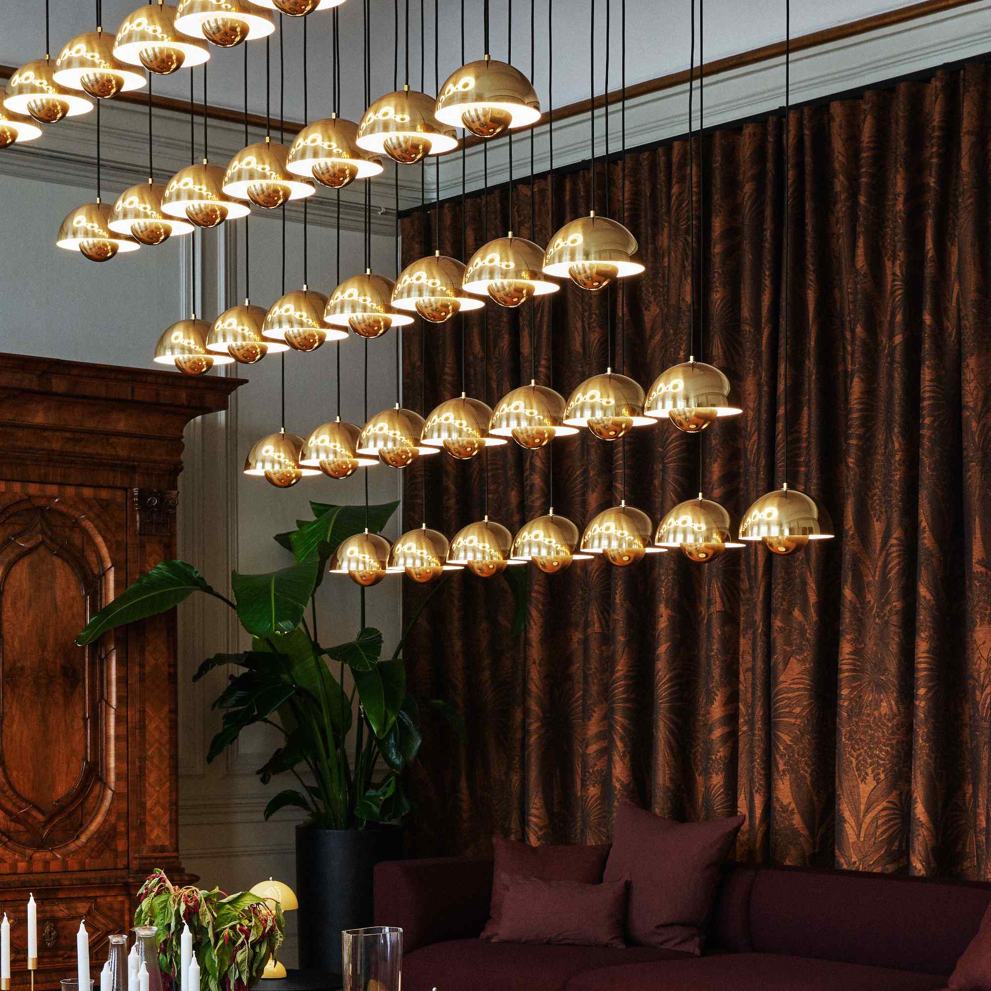 مصباح معلق Flowerpot VP1 - مطلي بالنحاس-3