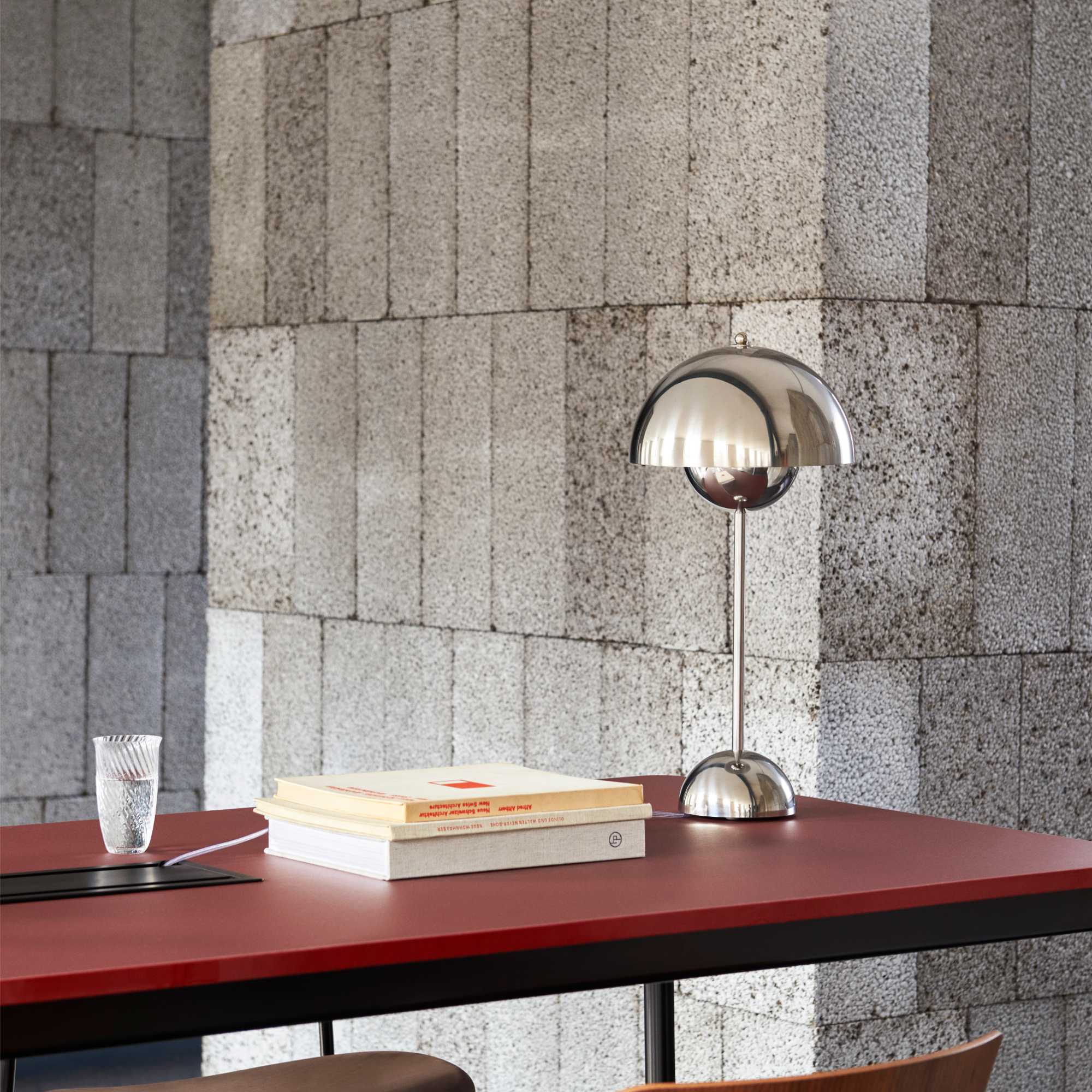 Flowerpot VP3 Table Lamp - Chrome Plated-2