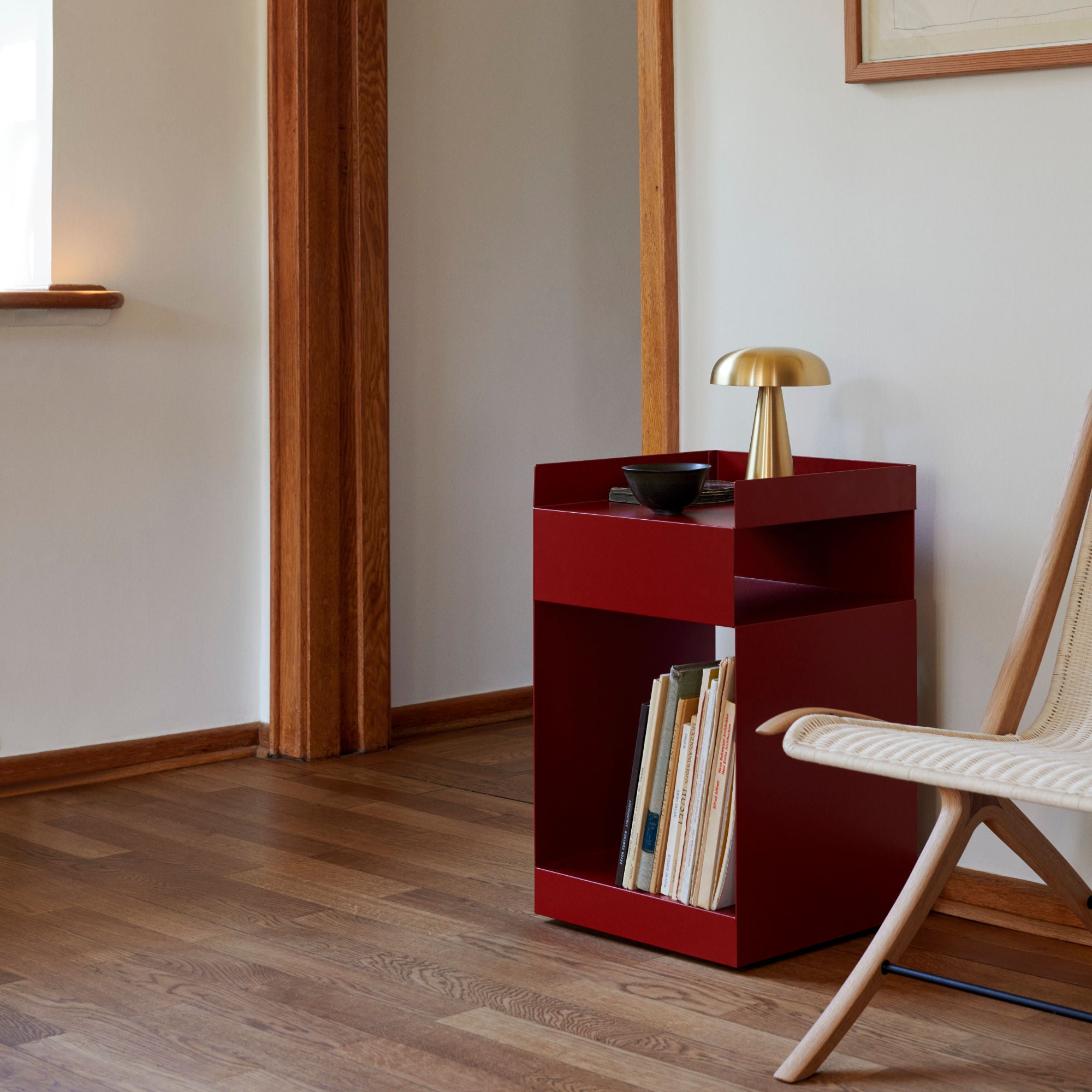 Rotate SC73 Side Table - Merlot-2