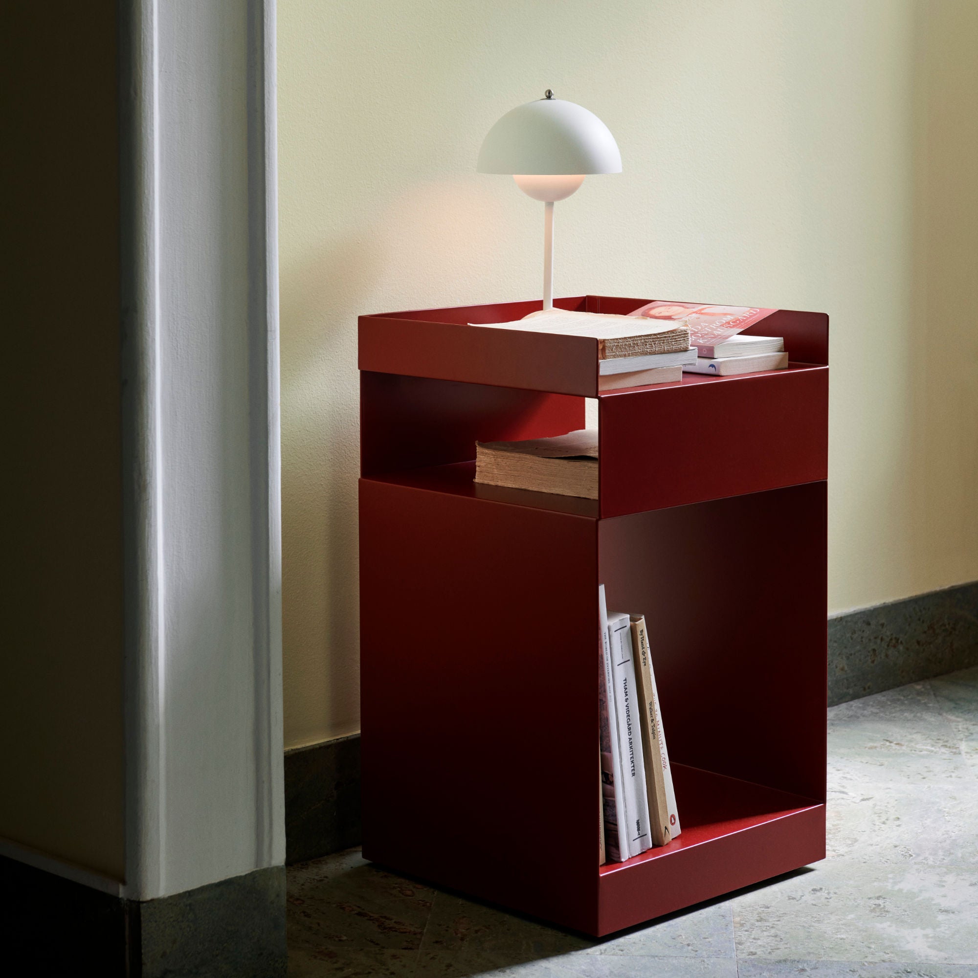 Rotate SC73 Side Table - Merlot-3