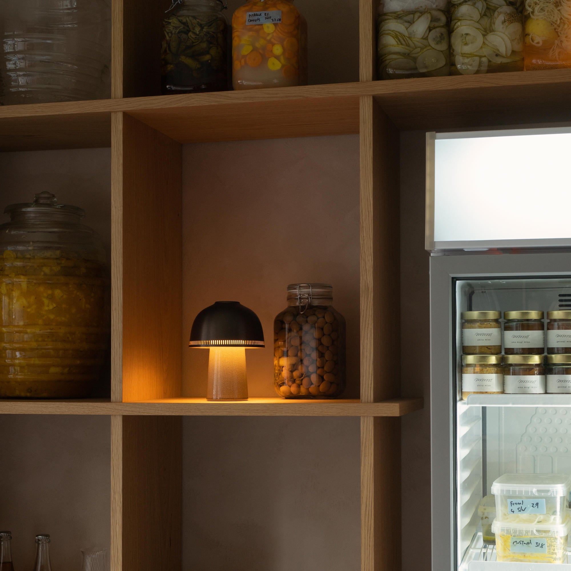 Raku SH8 Portable Lamp - Blue/Green/Brass-2