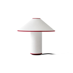 Colette ATD6 Table Lamp - White/Merlot
