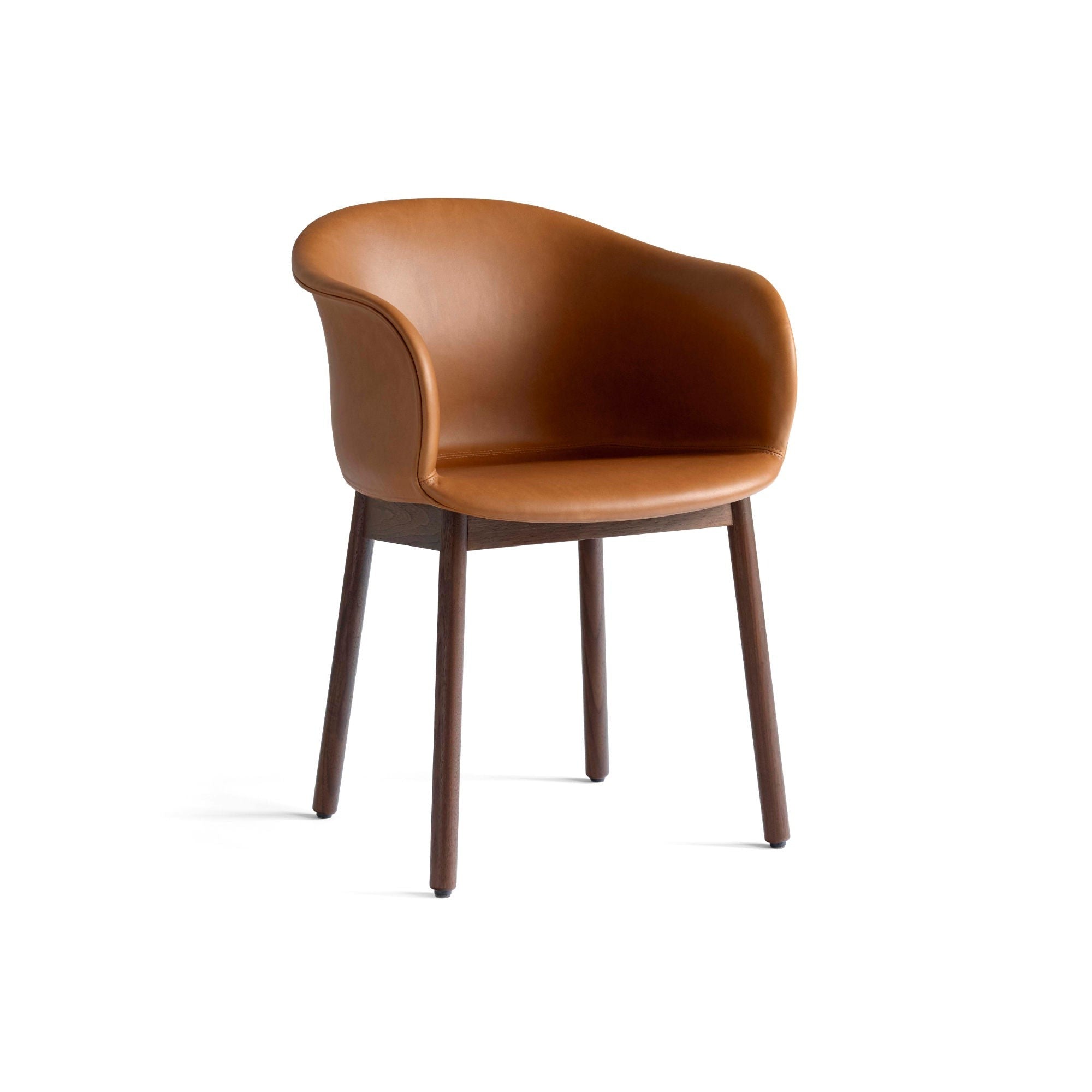 Elefy JH31 Dining Chair - Walnut/Leather (Cognac Noble)-1