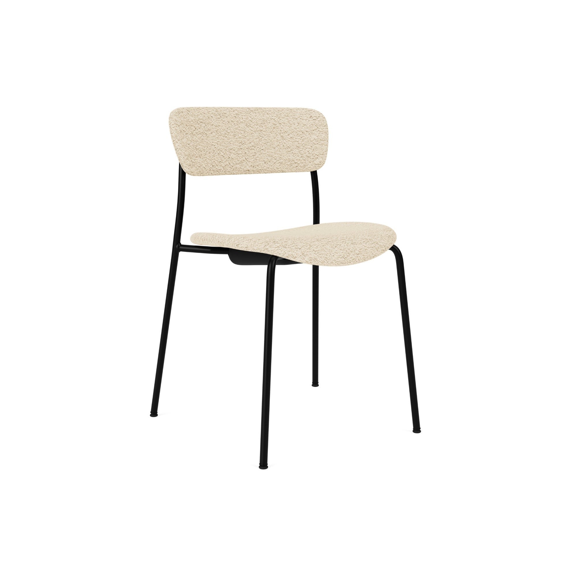 Pavilion AV12 Black Base Dining Chair - Black/Fabric 5 (Karakorum)-1