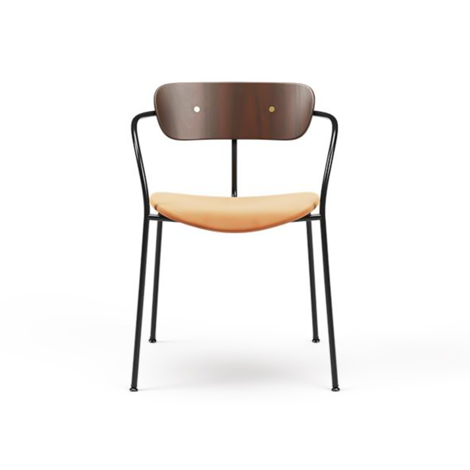 Pavilion AV4 Dining Chair - Black/Walnut/Velvet 3 (Clay 04)-1