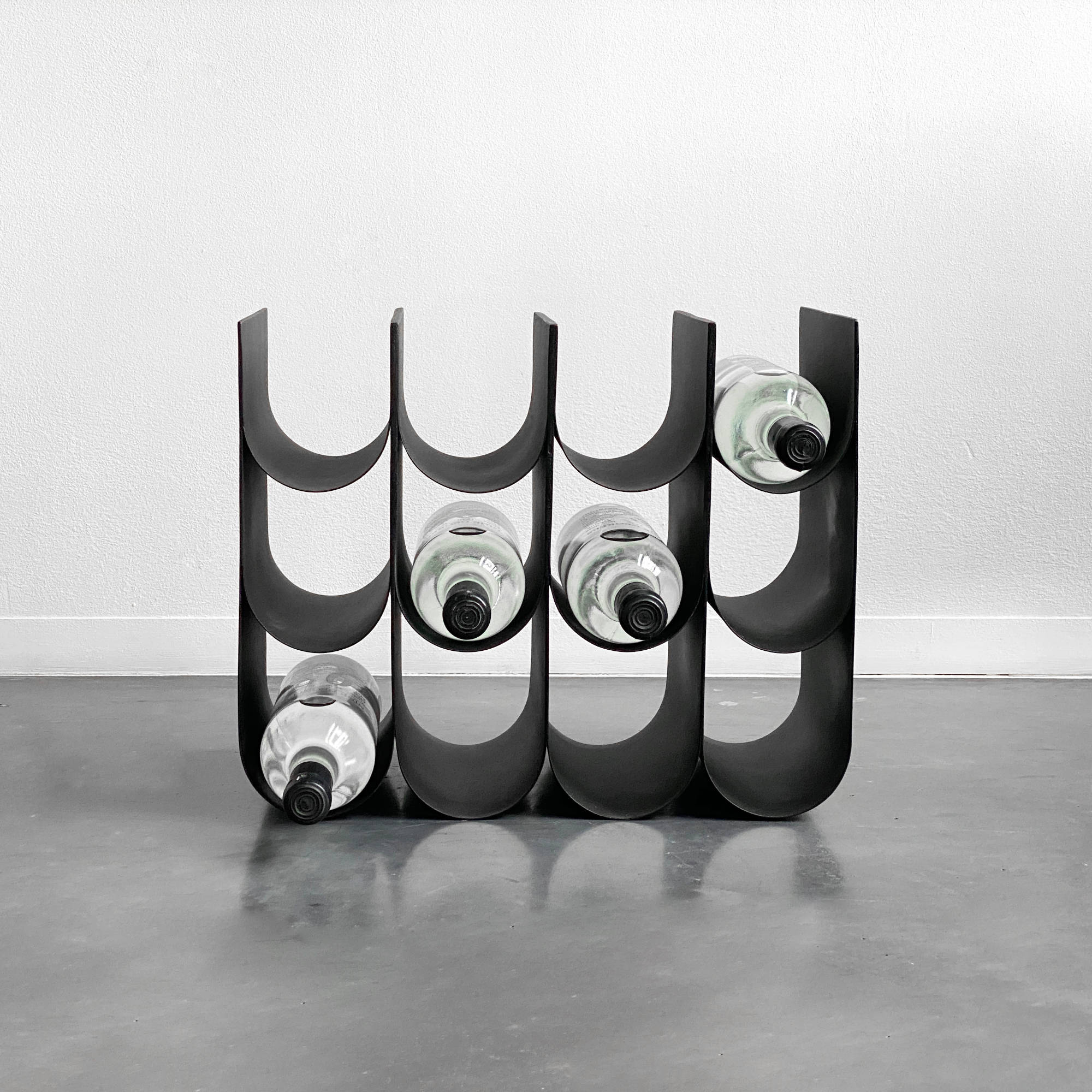Arca Wine Rack (12) - Black-3