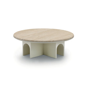 Arcolor 3974/T Coffee Table - Beige/Travertino Romano