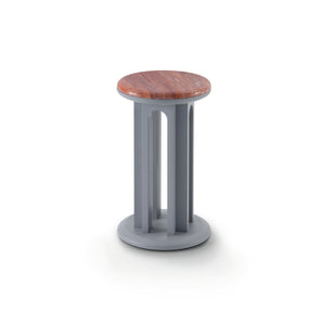 Arcolor 3976/T Side Table - Grey/Travertino Rosso