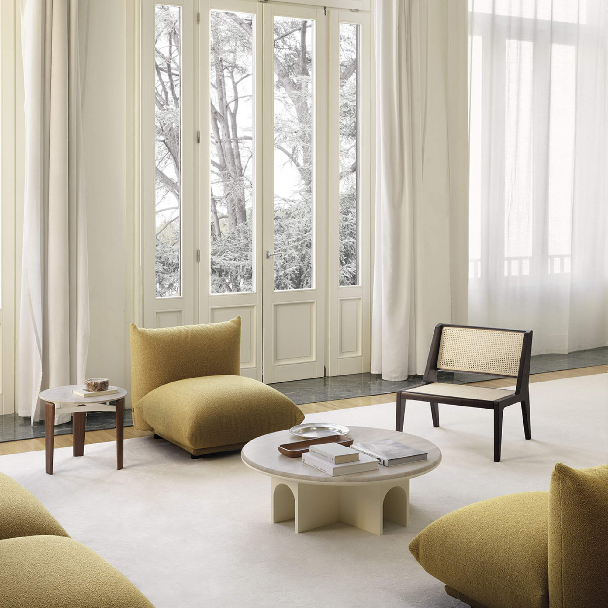 Arcolor 3974/T Coffee Table - Beige/Travertino Romano-3