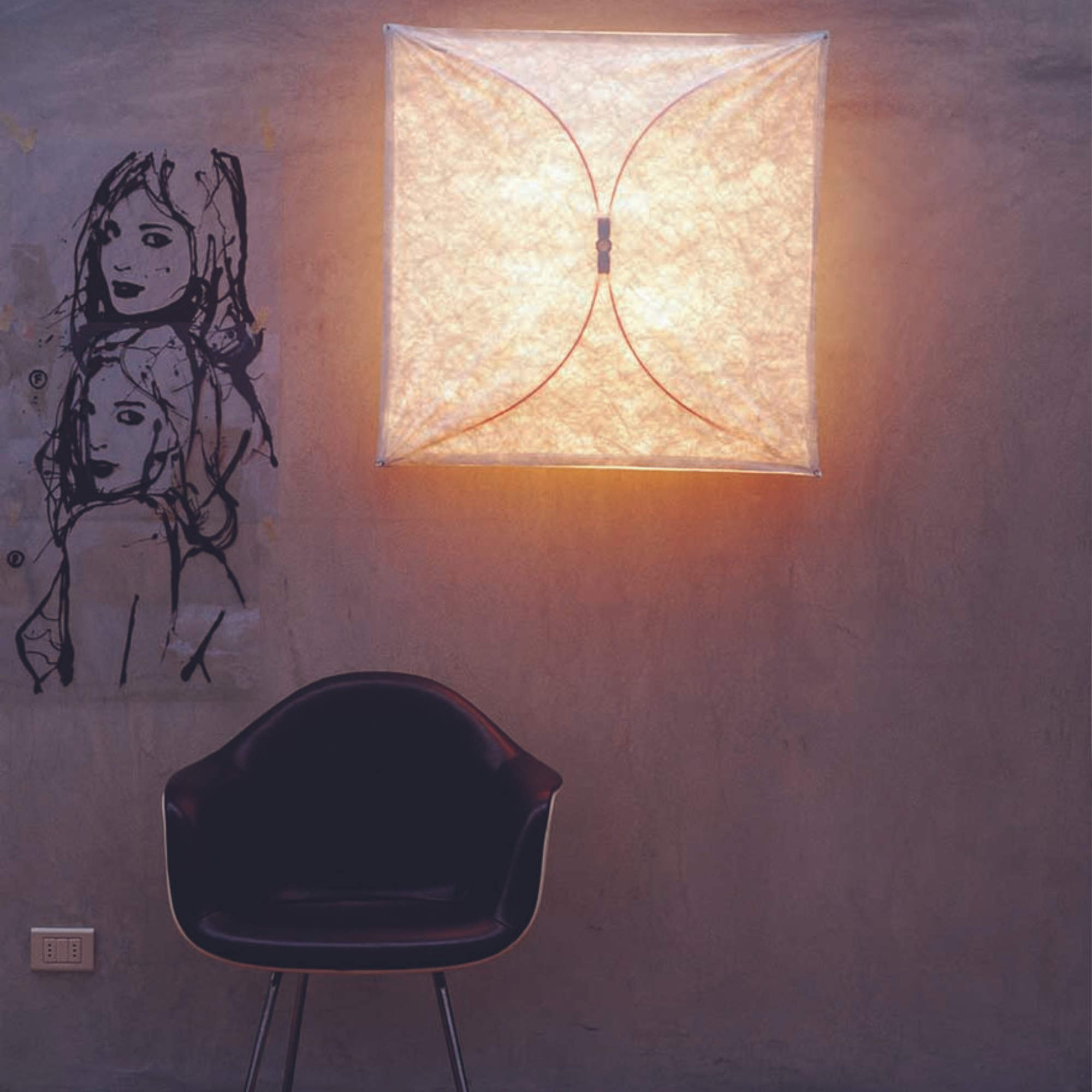 Ariette 1 Wall Lamp - Fabric-2