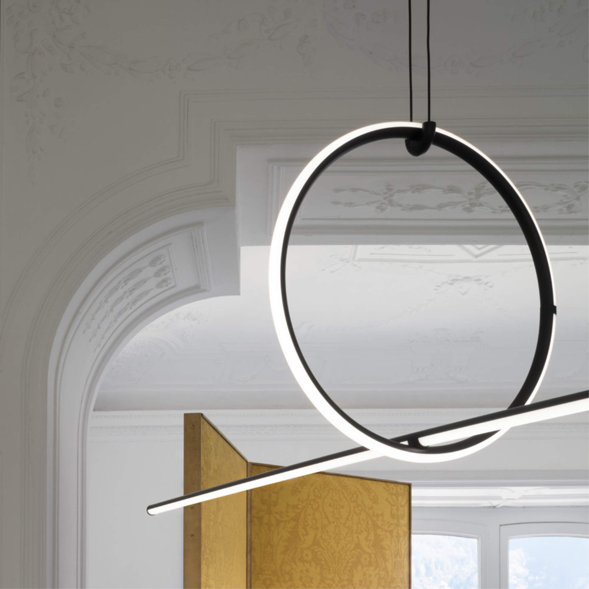 Arrangements Line Pendant Lamp - Matte Black-4