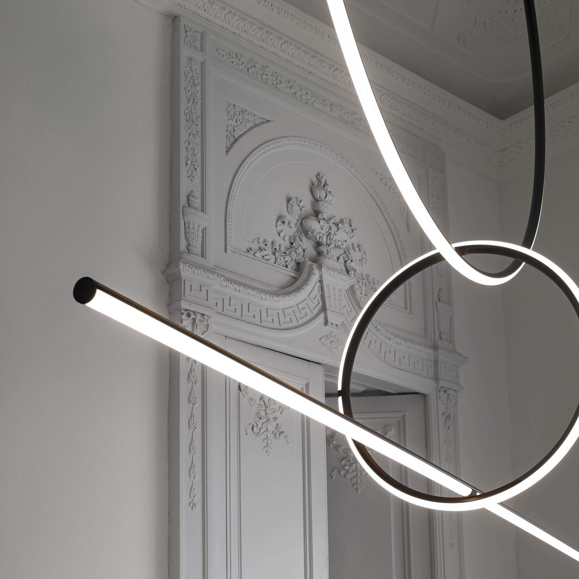 أرينجيمنتس - مصباح معلق كبير دائري - أسود-4