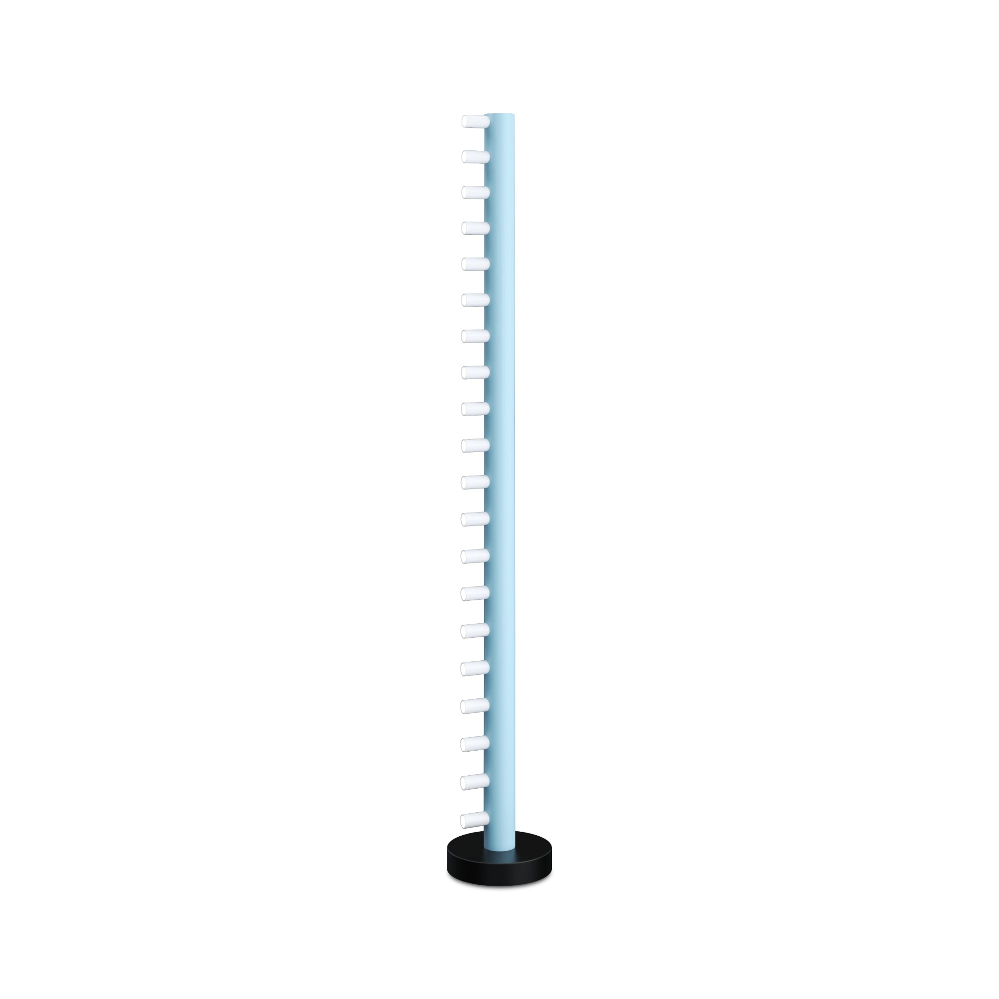 Array F01 Floor Lamp - Black/White/Light Blue-1