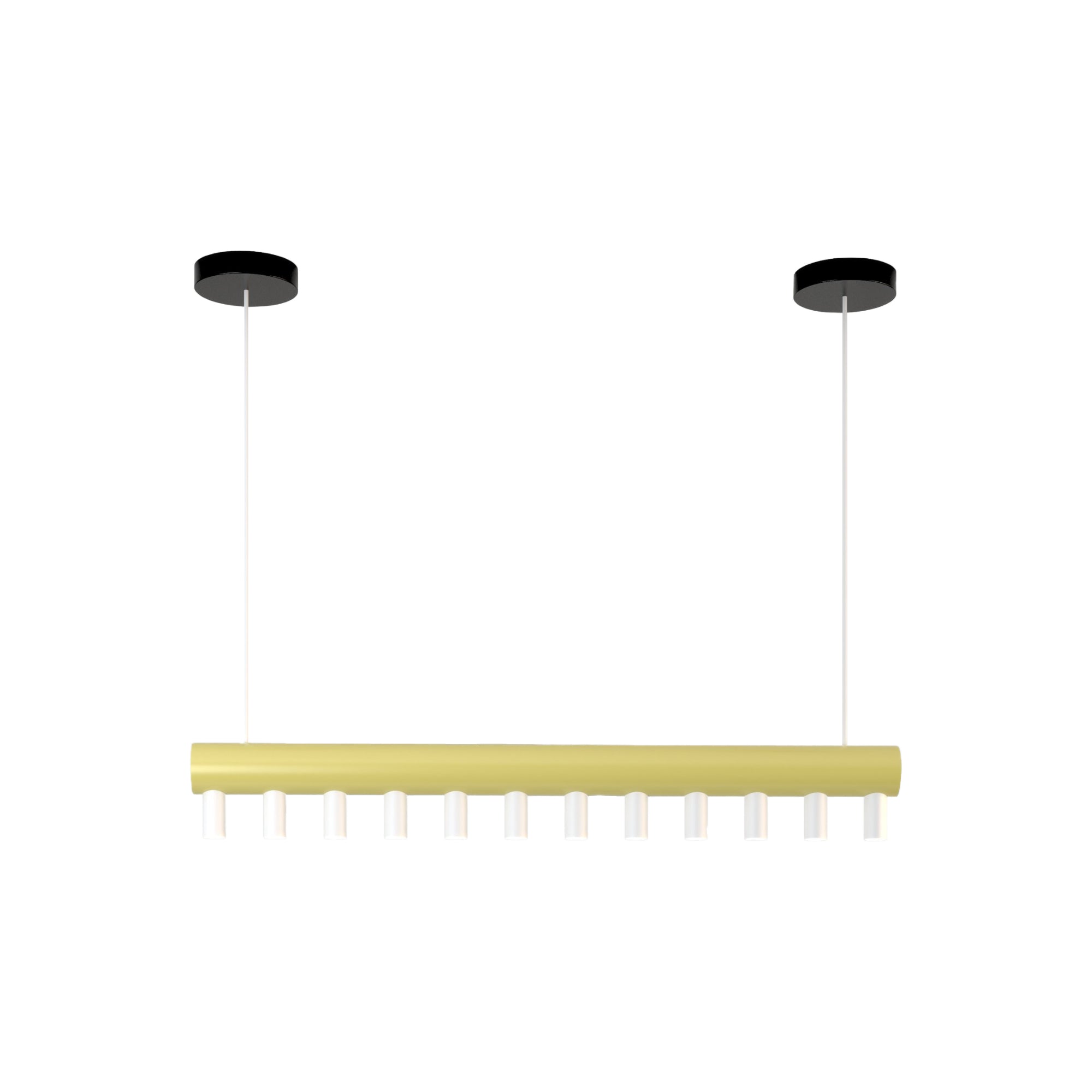 Array P01 Pendant Lamp - Black/White/Light Yellow