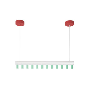 Array P01 Pendant Lamp - White/Red/Light Green