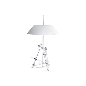 Ashanghai Table Lamp - Chrome/White