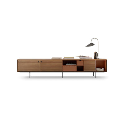 Aura 29 TV Unit - Walnut/Indian/Stone