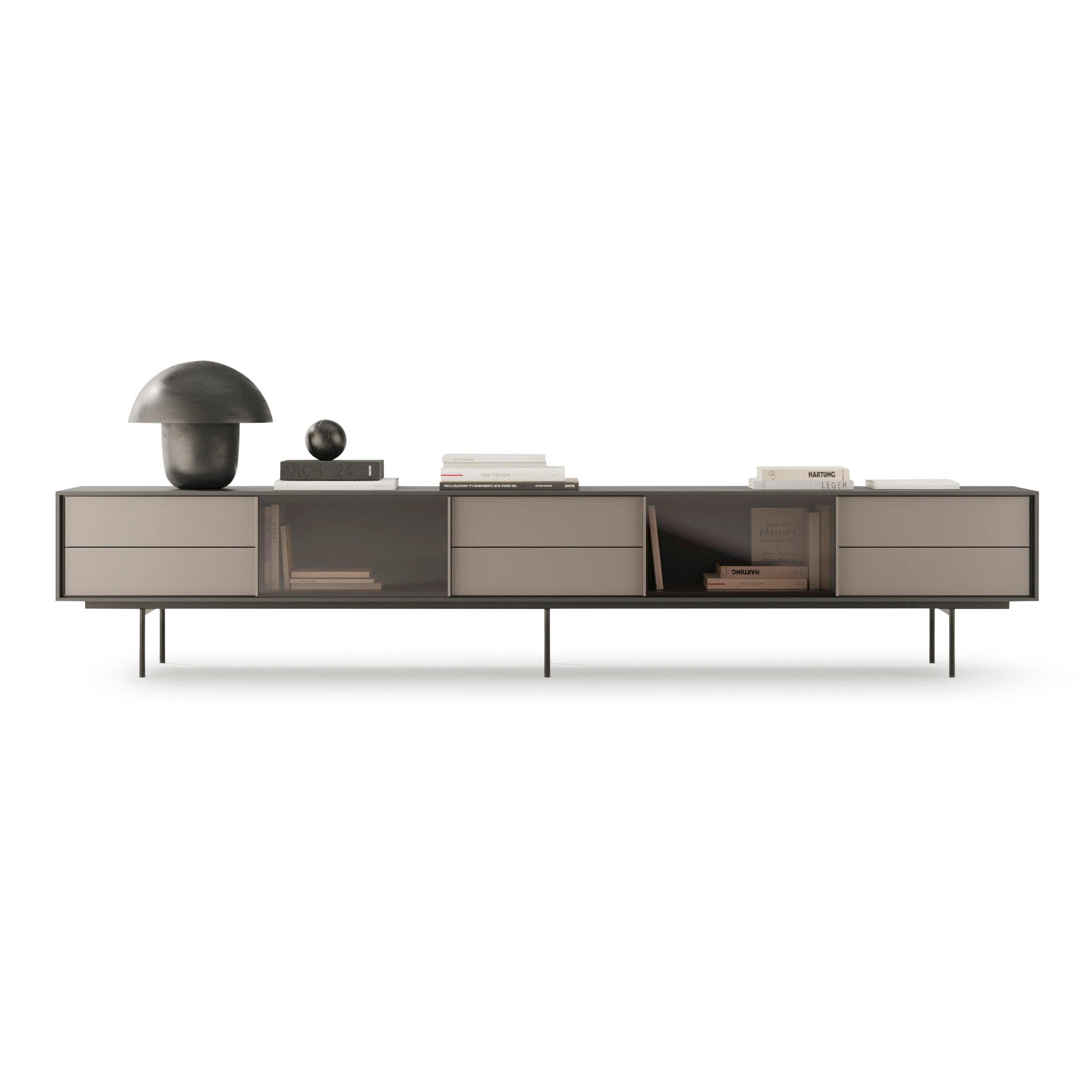 Aura 33 TV Unit - Kai Black/Vison