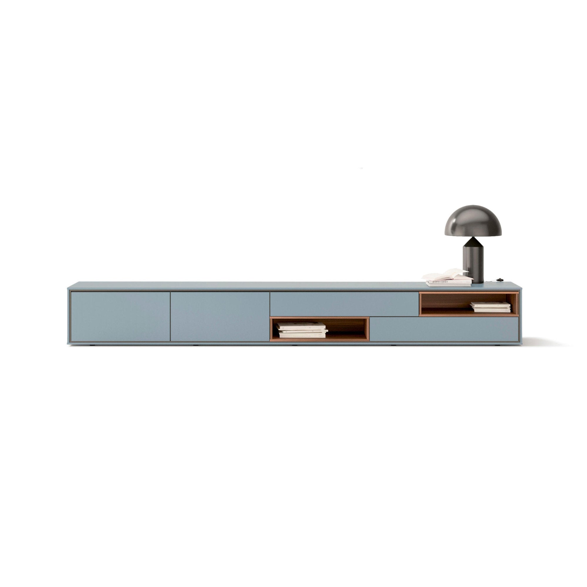 Aura 31-3 TV Unit - Ocean/Walnut