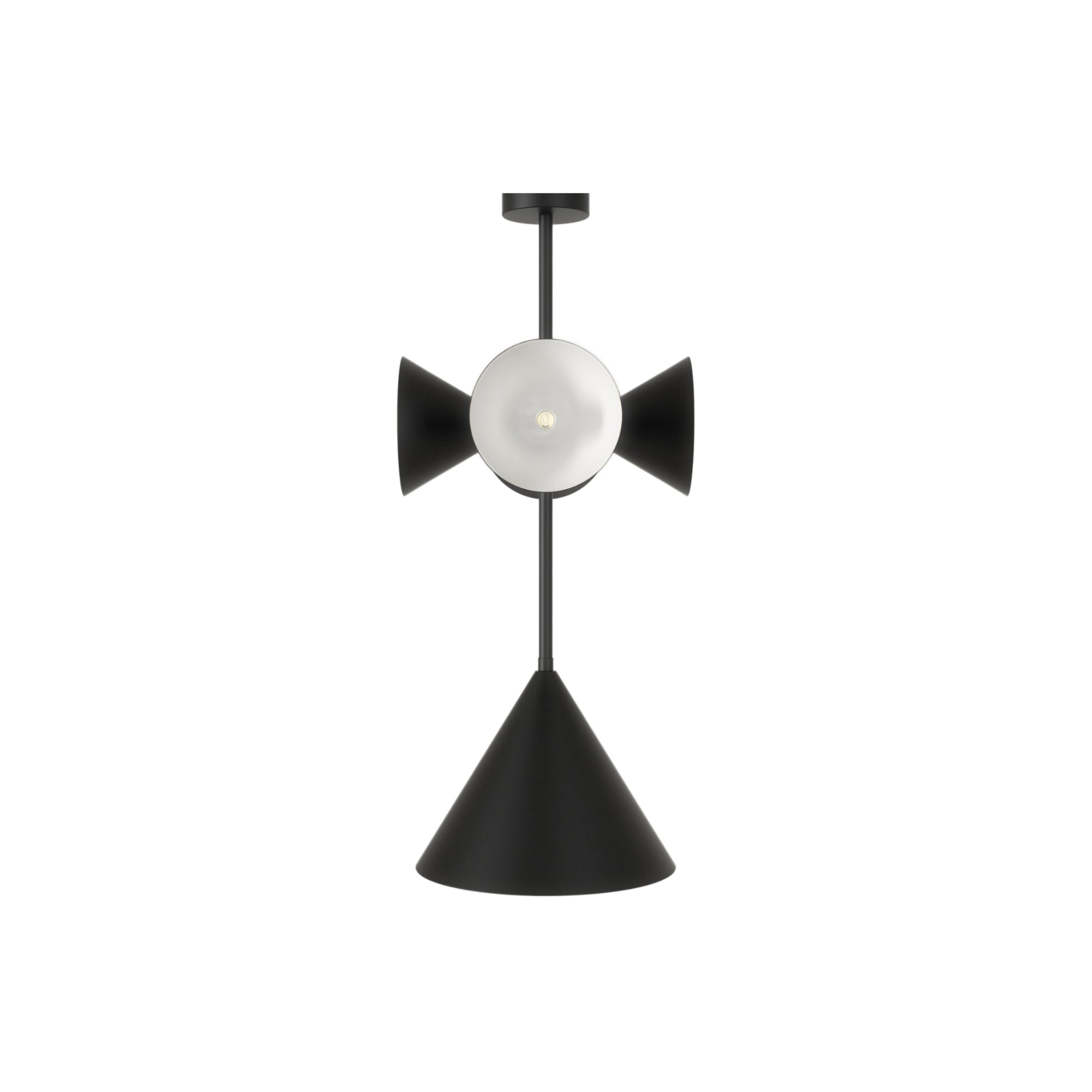 Axis 4 Cones + 1 Cone  Pendant Lamp - Black