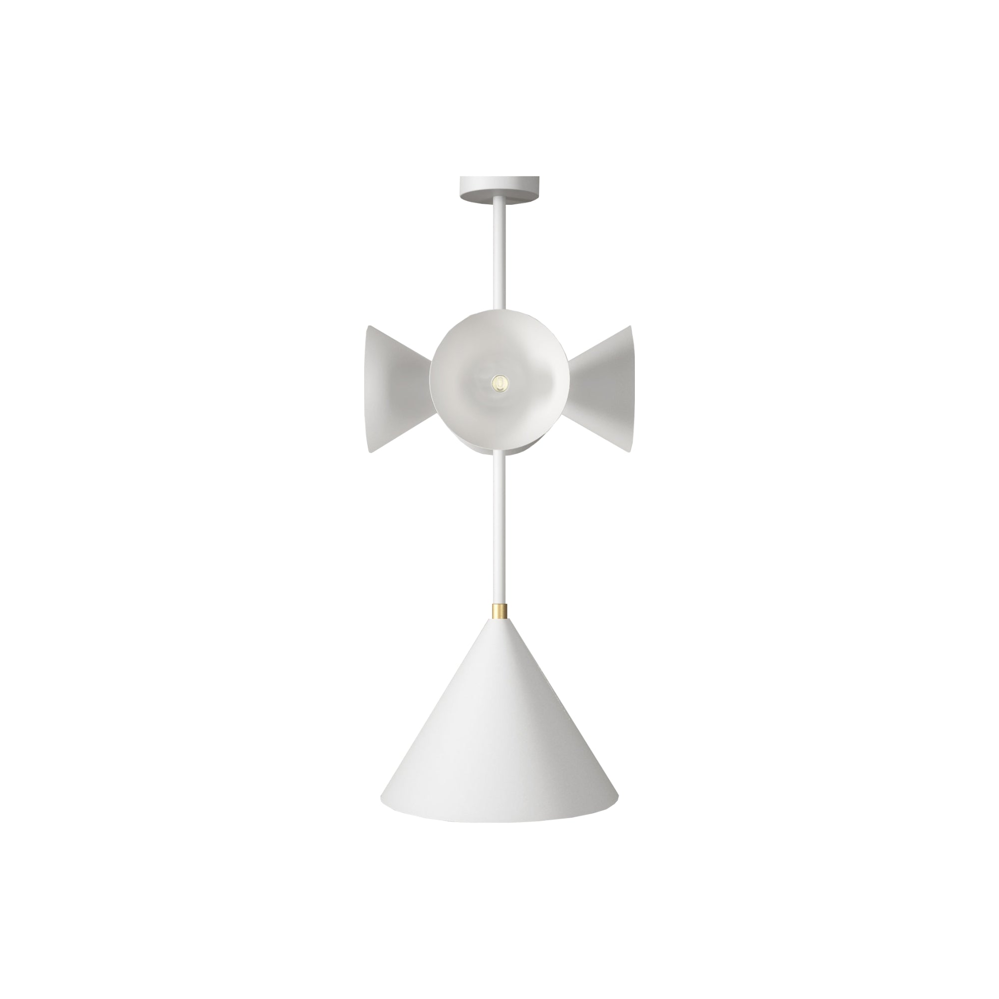 Axis 4 Cones + 1 Cone  Pendant Lamp - White