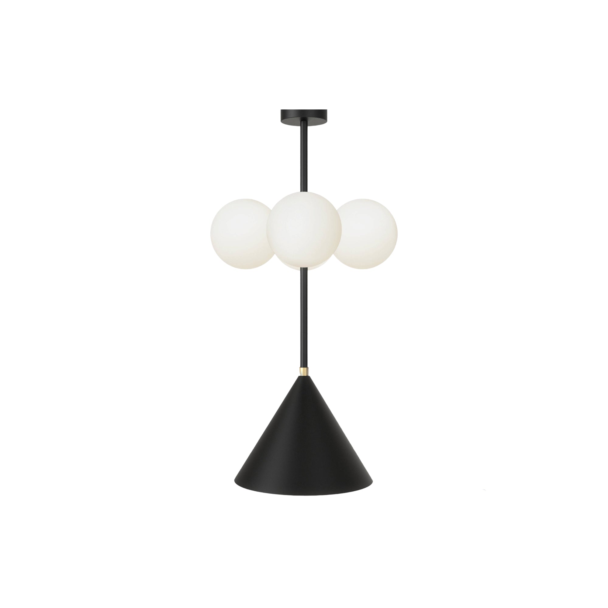 Axis 4 Globes + 1 Globe Pendant Lamp - Black