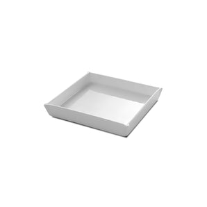 Enchanting Geometry Fold Square Plate - White