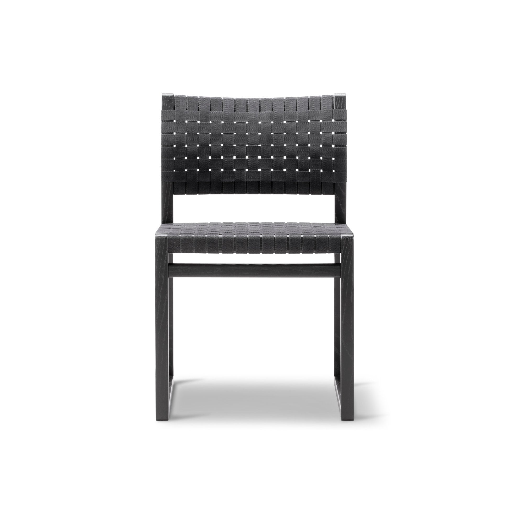 BM61 3361 Dining Chair - Black/Black Linen Webbing-3