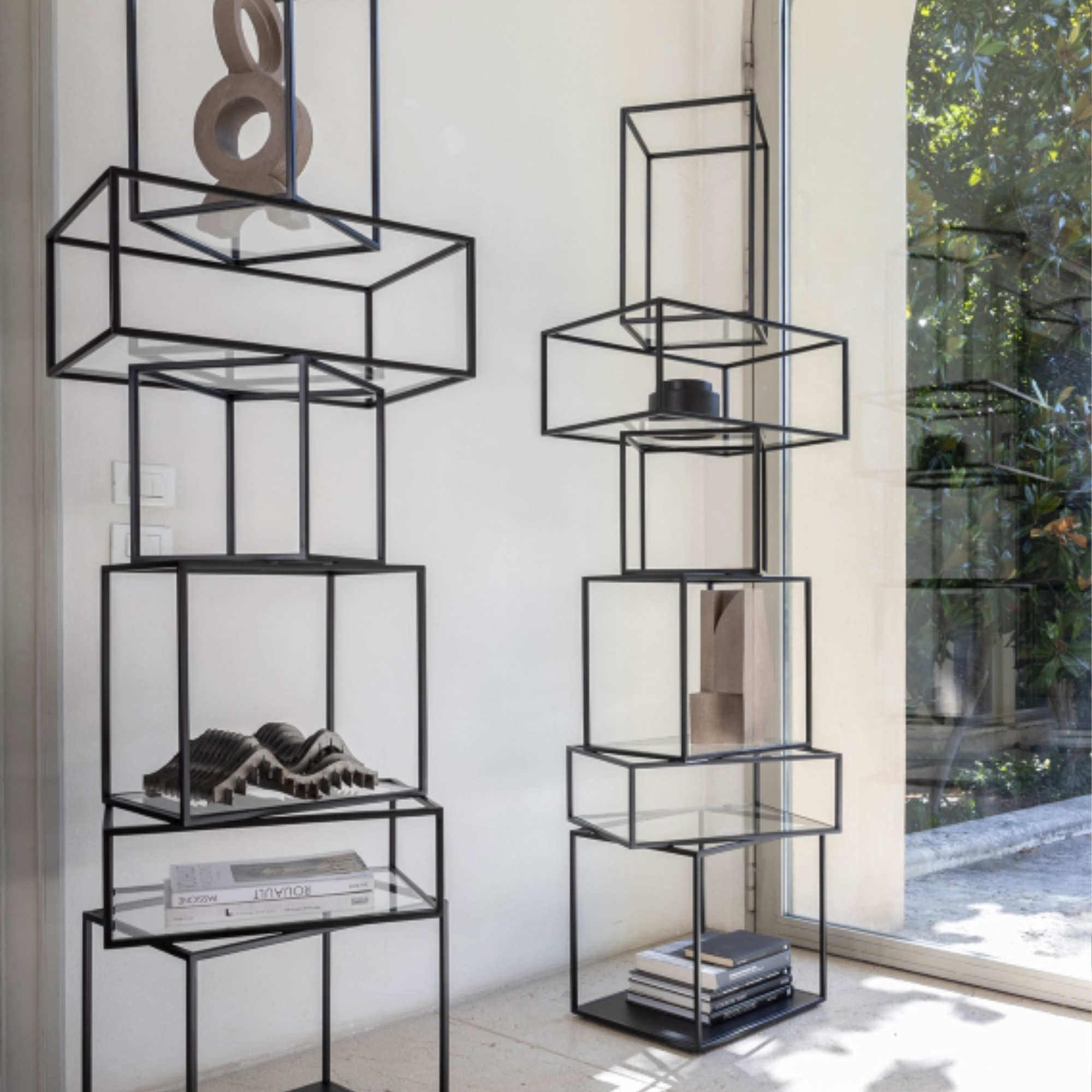 Babylon MBY29 Bookcase - Black Metal-2