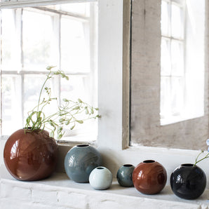 Terres De Reves Ball Vase - Large/Misty Grey