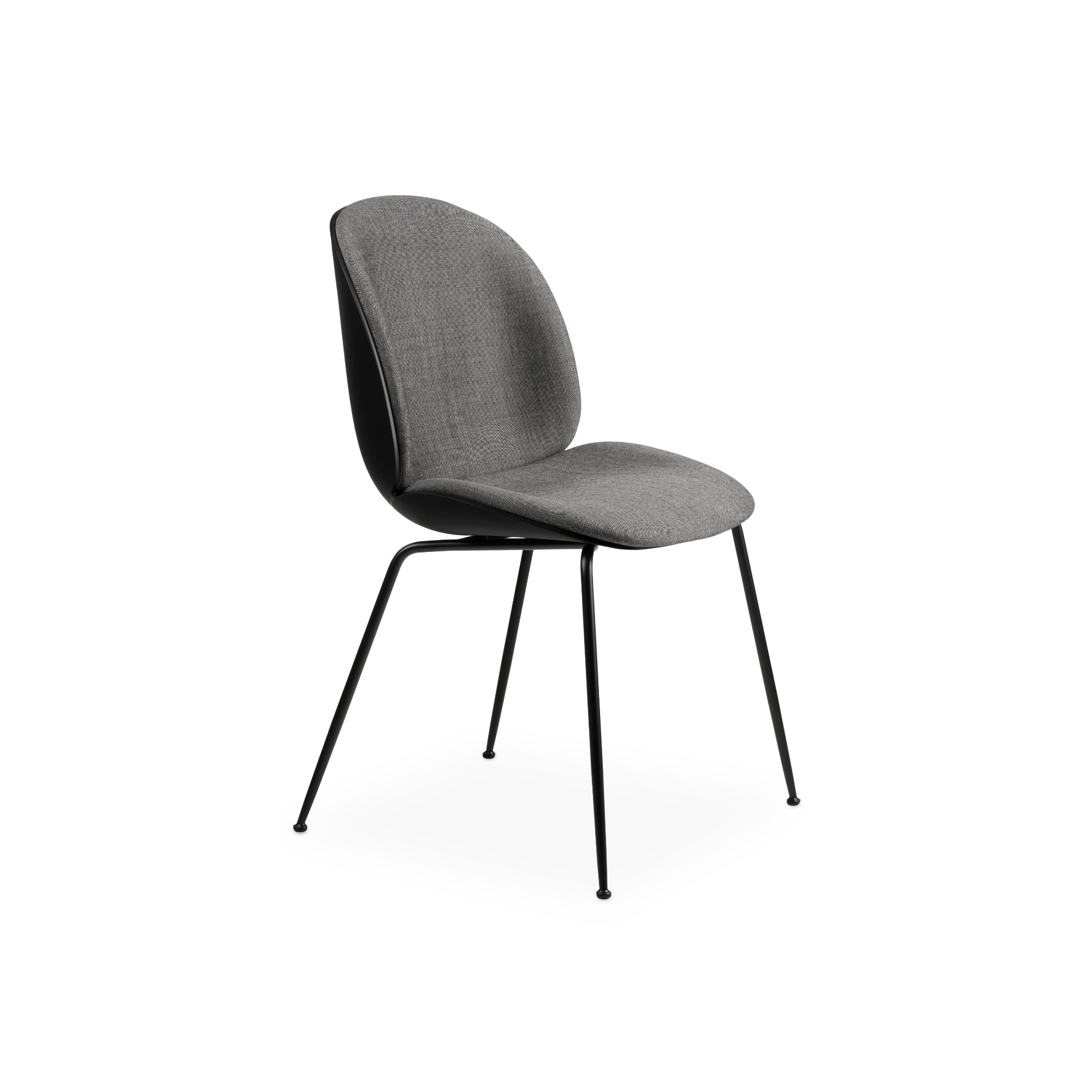 Beetle 10246 Dining Chair - Black Chrome / Fabric B (Remix 3 152)-1