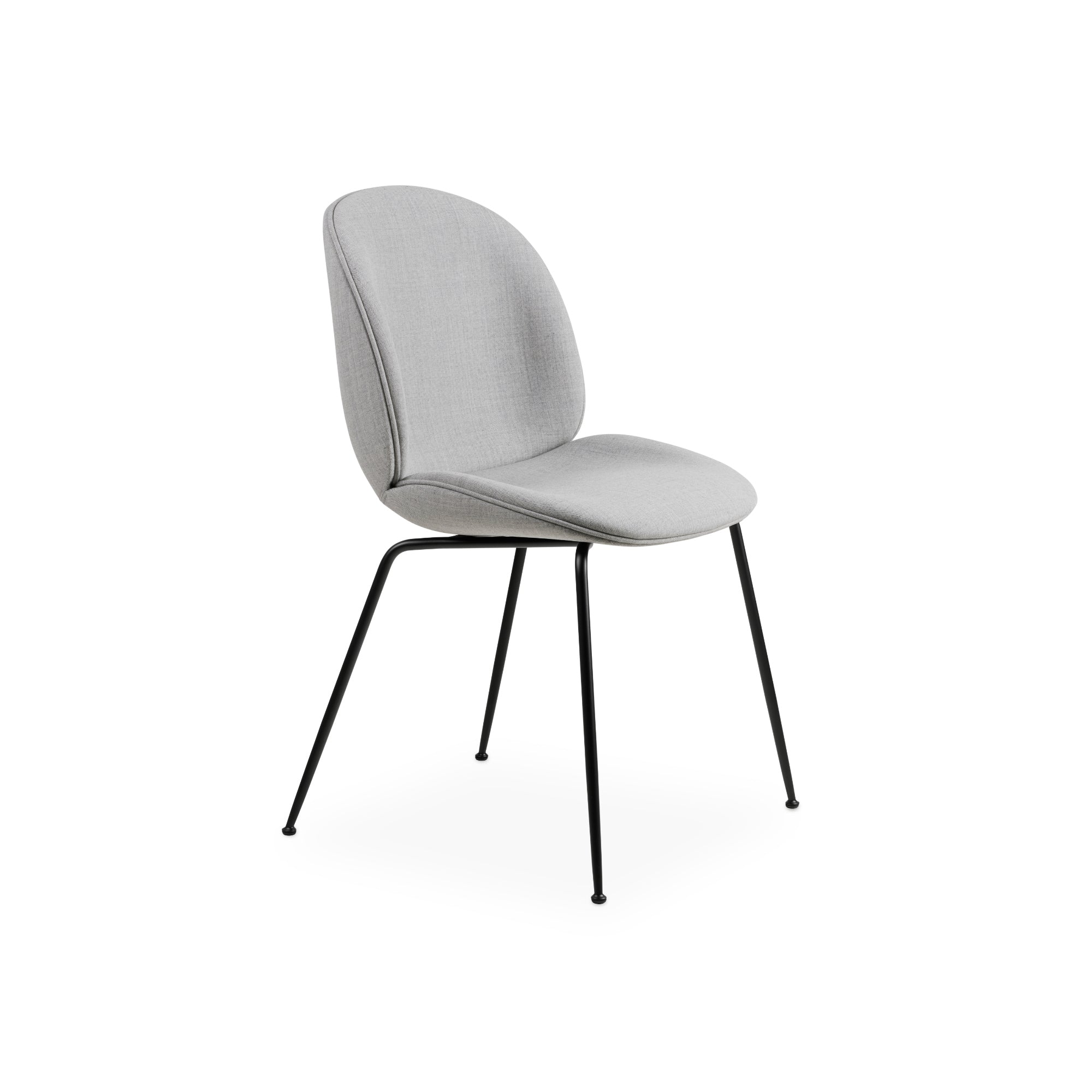 Beetle 10249 Dining Chair - Black Chrome / Fabric B (Remix 3 123)-1