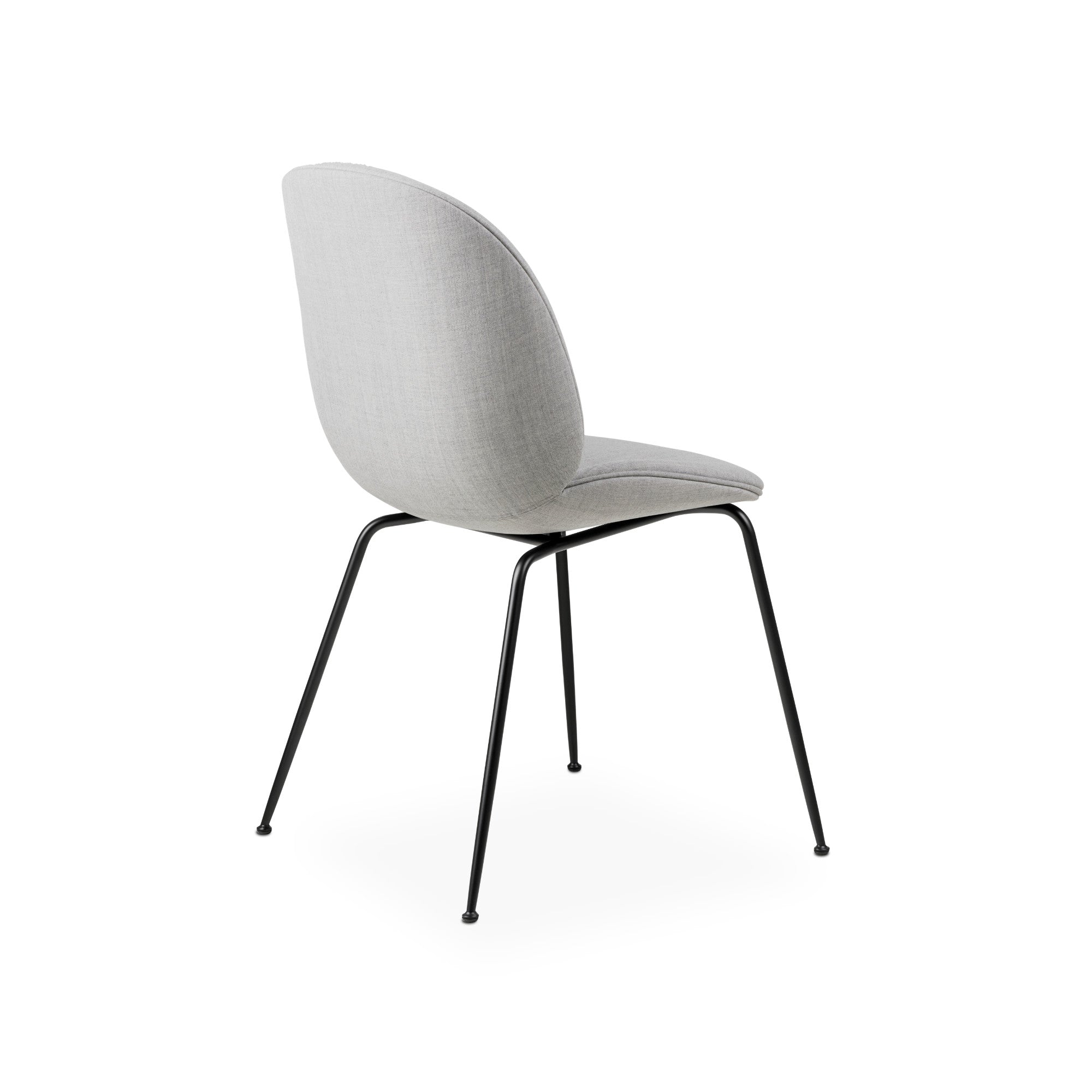 Beetle 10249 Dining Chair - Black Chrome / Fabric B (Remix 3 123)-2
