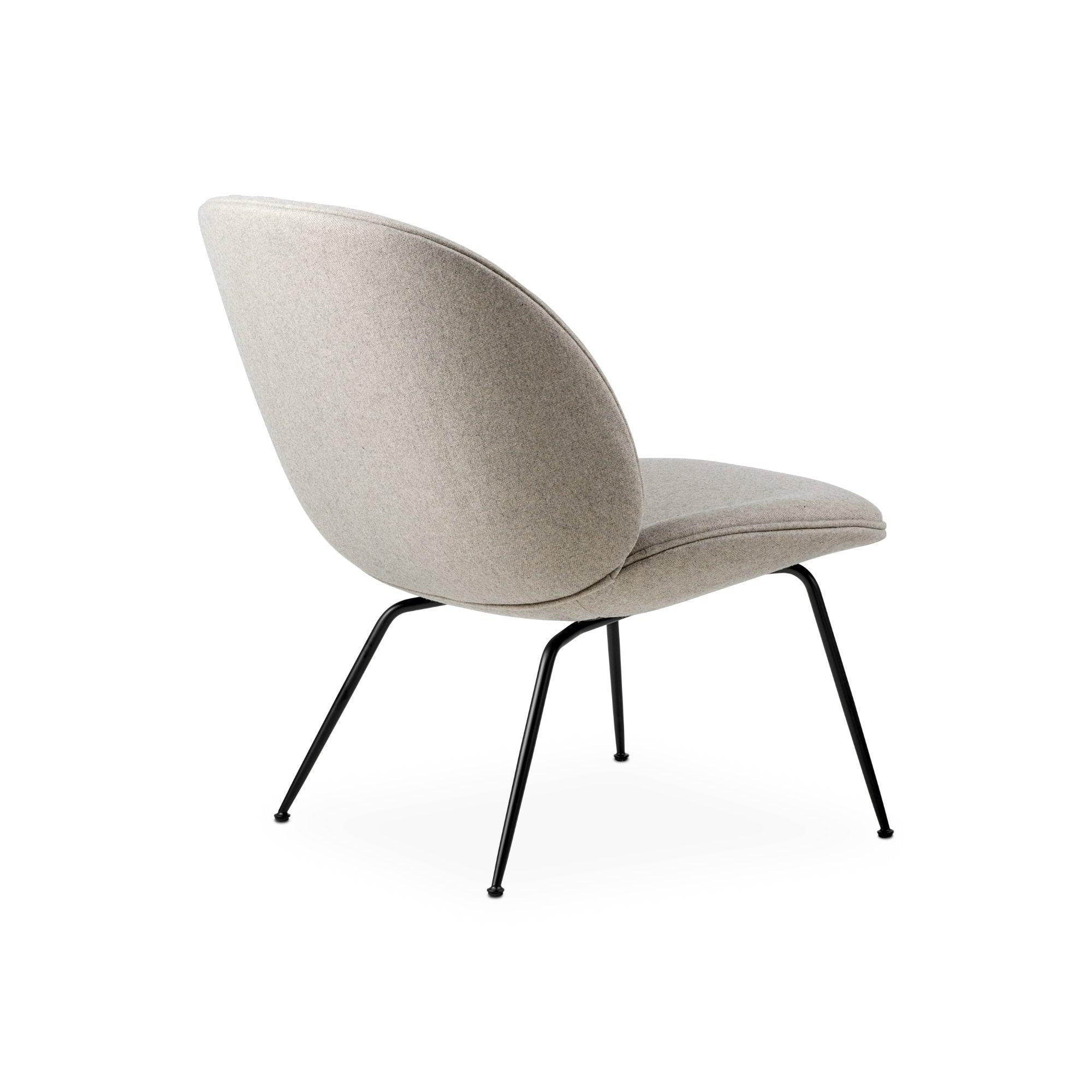 Beetle 10271 Lounge Chair - Black Matt / Fabric B (Plain 0025)-2