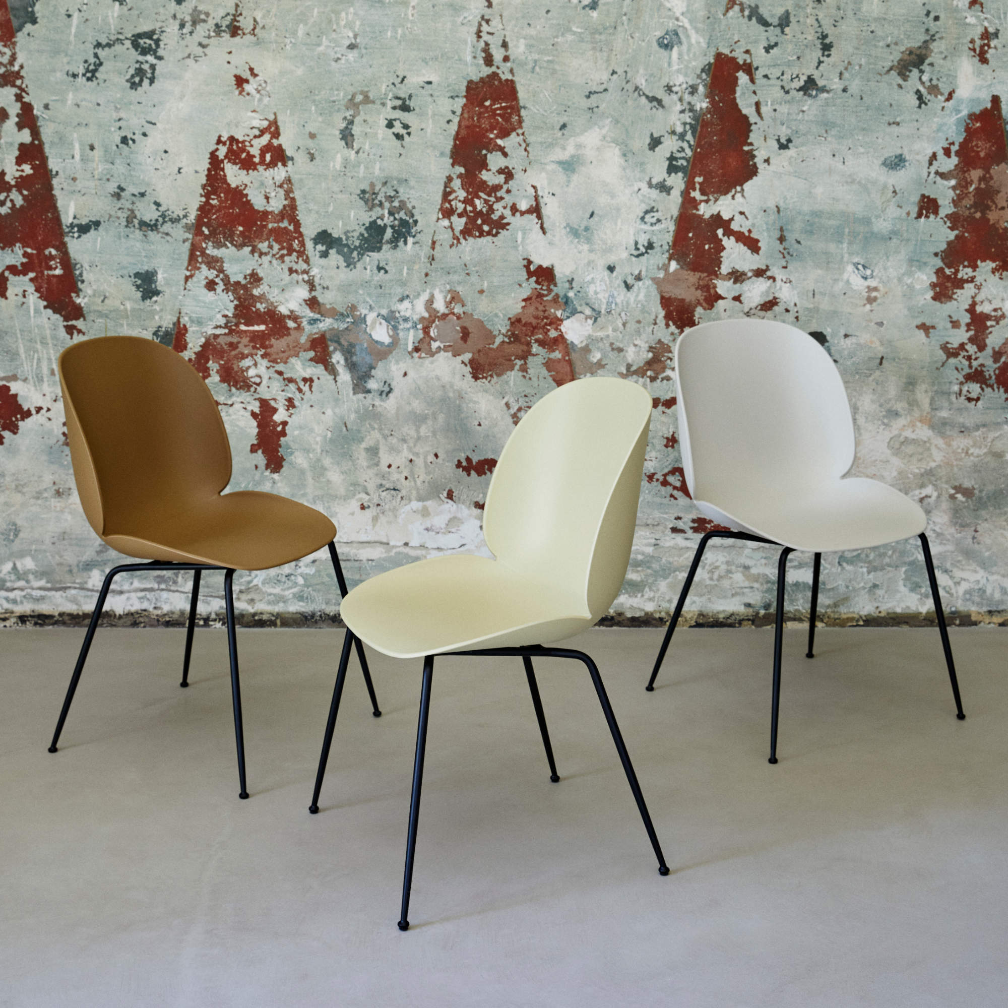 Beetle 10064350 Dining Chair - Black Matt / Alabaster White-2